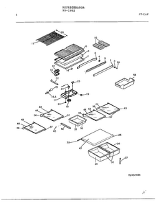 Electrical Equipment Page 7 Diagram and Parts List for 95-1982  Frigidaire Refrigerator