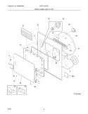 FRONT PANEL / LINT FILTER Diagram and Parts List for GCGR1042FS0  Frigidaire Dryer