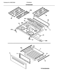 Part Location Diagram of 5304521979 Frigidaire TRIM VENT