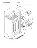 CABINET Diagram and Parts List for GLRT217TDQ7  Frigidaire Refrigerator