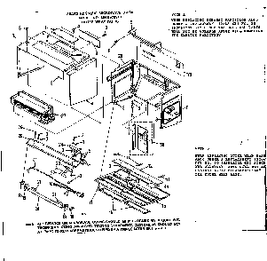 Outer Wrap Parts Diagram and Parts List for 5648578310  Kenmore Microwave