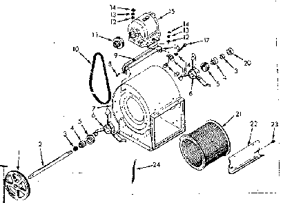 Part Location Diagram of 68401 Frigidaire Support