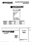 COVER Diagram and Parts List for FDE546NES0  Frigidaire Dryer