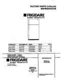 COVER Diagram and Parts List for FRT21TSGD1  Frigidaire Refrigerator
