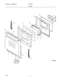 Part Location Diagram of 5304534833 Frigidaire TRIM DOOR WHITE