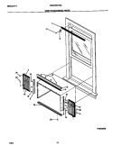 WINDOW MOUNTING PARTS Diagram and Parts List for WAC052G7A2  Frigidaire Air Conditioner