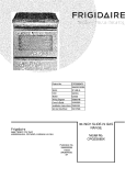 COVER Diagram and Parts List for CPGS3085KF6  Frigidaire Range