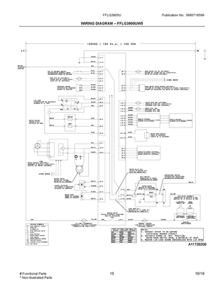 Wiring Diagram ? Fflg3900uw5 Diagram and Parts List for FFLG3900UW2  Frigidaire Washer Dryer Combo