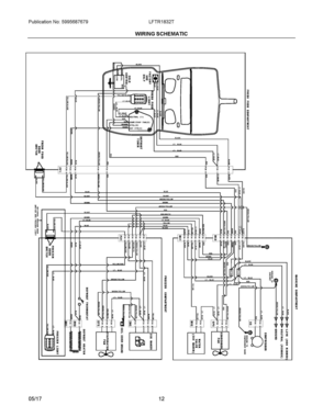 06 - WIRING SCHEMATIC Diagram and Parts List for LFTR1832TP0  Frigidaire Refrigerator