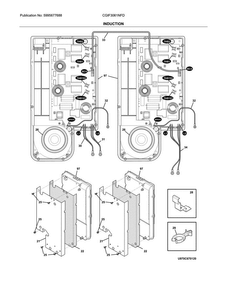 Induction Diagram and Parts List for CGIF3061NFD  Frigidaire Range