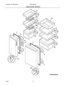 Part Location Diagram of 808337901 Frigidaire SCREW