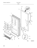 Part Location Diagram of 297316702 Frigidaire Outer Door Panel - White