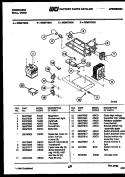 POWER CONTROL Diagram and Parts List for REM77BDB0  Frigidaire Microwave Oven Combo