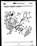 CABINET AND COMPONENT PARTS Diagram and Parts List for DE27A7WVFA  Gibson Dryer