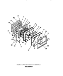 DOOR Diagram and Parts List for REGS36BCH0  Frigidaire Wall Oven
