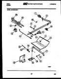 BURNER PARTS Diagram and Parts List for 24CGMCWBN1  Tappan Range
