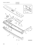 BACKGUARD Diagram and Parts List for EW30ES65GSB  Electrolux Range