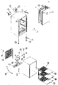 Compelte Unit Diagram and Parts List for 5649205010  Kenmore Freezer