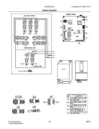 Wiring Diagram Diagram and Parts List for FPBG2278UF3  Frigidaire Refrigerator