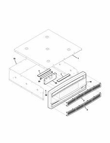 Control Panel Diagram and Parts List for 79030474400  Kenmore Wall Oven