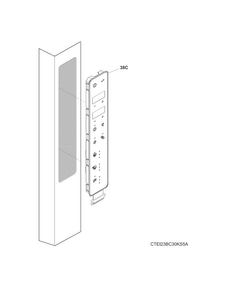 Controls Diagram and Parts List for EI23BC60KS5A  Electrolux Refrigerator