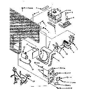 Switch And Microwave Parts Diagram and Parts List for 5648747680  Kenmore Microwave