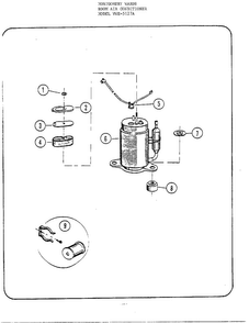Room Air Conditioner Page 7 Diagram and Parts List for 5127A  Frigidaire Air Conditioner