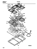 COOKTOP Diagram and Parts List for FGC6X9XECA  Frigidaire Cooktop