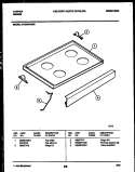 COOKTOP PARTS Diagram and Parts List for 31-2239-00-06  Tappan Range