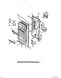 FREEZER DOOR PANELS Diagram and Parts List for UFP16DL1  Frigidaire Freezer