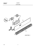 CONTROL PANEL Diagram and Parts List for GLEB30T8ABA  Frigidaire Wall Oven