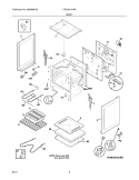BODY Diagram and Parts List for CRE3510LWE  Crosley Range