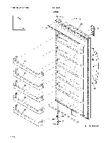 Door Diagram and Parts List for FFFU20F4VN0  Frigidaire Freezer