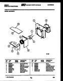 AIR HANDLING PARTS Diagram and Parts List for AM12C4EYA  Gibson Air Conditioner