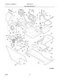 MOTOR/BLOWER/BELT Diagram and Parts List for SWSG1031HS1  Westinghouse Washer Dryer Combo