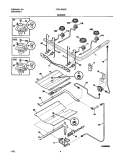 BURNER Diagram and Parts List for FGFL66ASC  Frigidaire Range