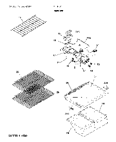 Shelves Diagram and Parts List for FFTR1814TWH  Frigidaire Refrigerator