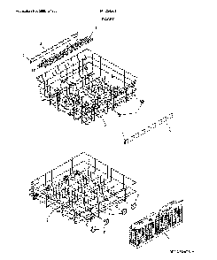Racks Diagram and Parts List for FFID2426TB3A  Frigidaire Dishwasher