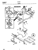 BURNER Diagram and Parts List for TGF335BCWE  Tappan Range