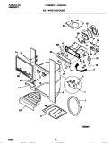 ICE AND WATER DISPENSER Diagram and Parts List for F45WR22CW0  Frigidaire Refrigerator