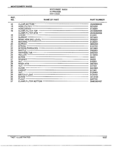 Dishwasher Page 5 Diagram and Parts List for 1266B  Frigidaire Dishwasher
