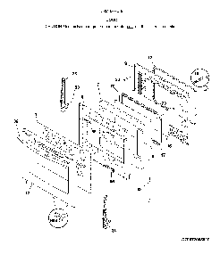 Door Diagram and Parts List for 79074233315  Kenmore Range
