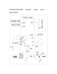 Wiring Diagram Diagram and Parts List for FFRE10W3S11  Frigidaire Air Conditioner
