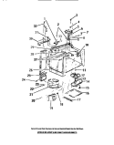OVEN LINER, MAGNETRON, STIRRER, TRA Diagram and Parts List for MC1050C0  Frigidaire Microwave