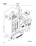 CABINET Diagram and Parts List for GLHT184RAB5  Frigidaire Refrigerator