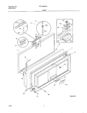 DOOR Diagram and Parts List for FFC15M6CW6  Frigidaire Freezer