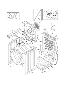 Part Location Diagram of 137623100 Frigidaire DRUM