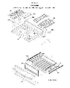Top/drawer Diagram and Parts List for 79074233317  Kenmore Range