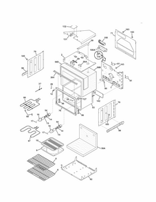 Upper Oven Diagram and Parts List for 79047773407  Kenmore Wall Oven