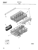 RACK Diagram and Parts List for MDR251RHS0  Frigidaire Dishwasher